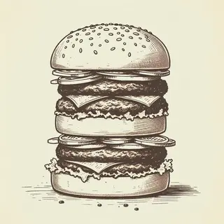 Doppel-Cheese-Burger