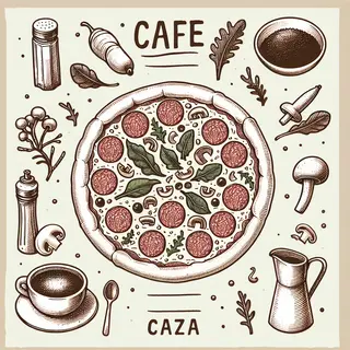 Pizza mit Salami