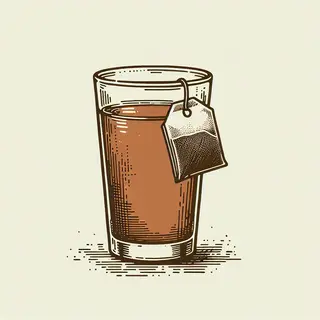 Großes Glas Tee (verschiedene Sorten)